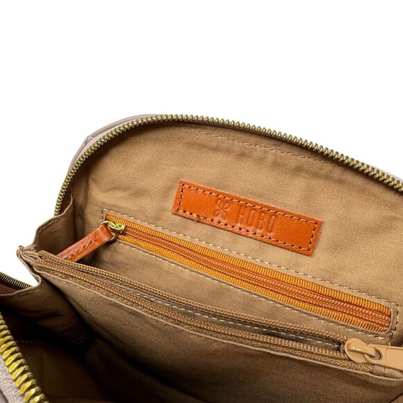 HOBO Nash Crossbody Purse Small Bag Pink Leather Zip Around Tassel Womens - Picture 13 of 16